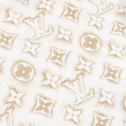 モノグラム Tシャツ クルーネック 半袖 コットン ホワイト ゴールド ルイヴィトン トップス LOUIS VUITTON