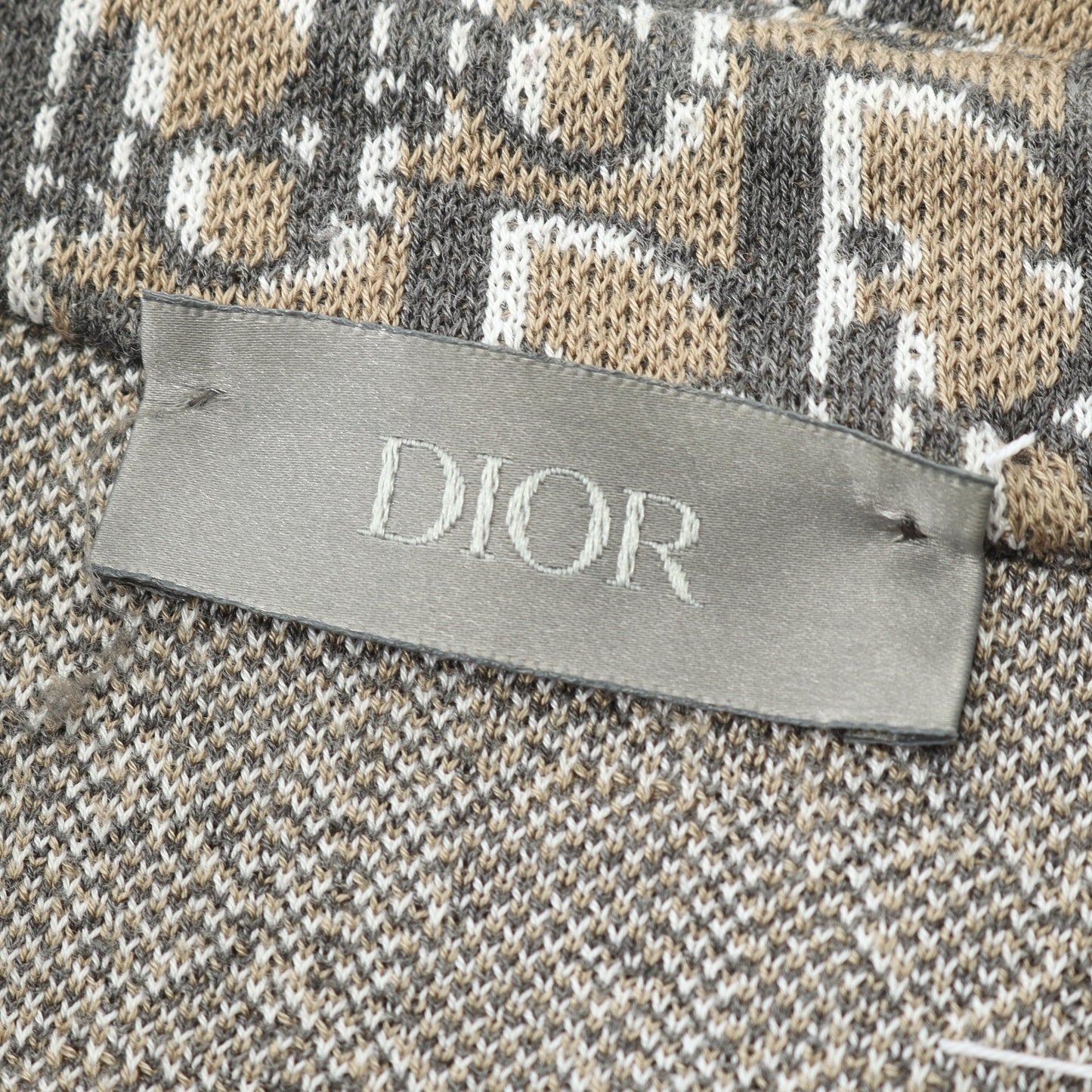 オブリーク シャツ ロゴ 総柄 コットン ベージュ クリスチャンディオール トップス Christian Dior
