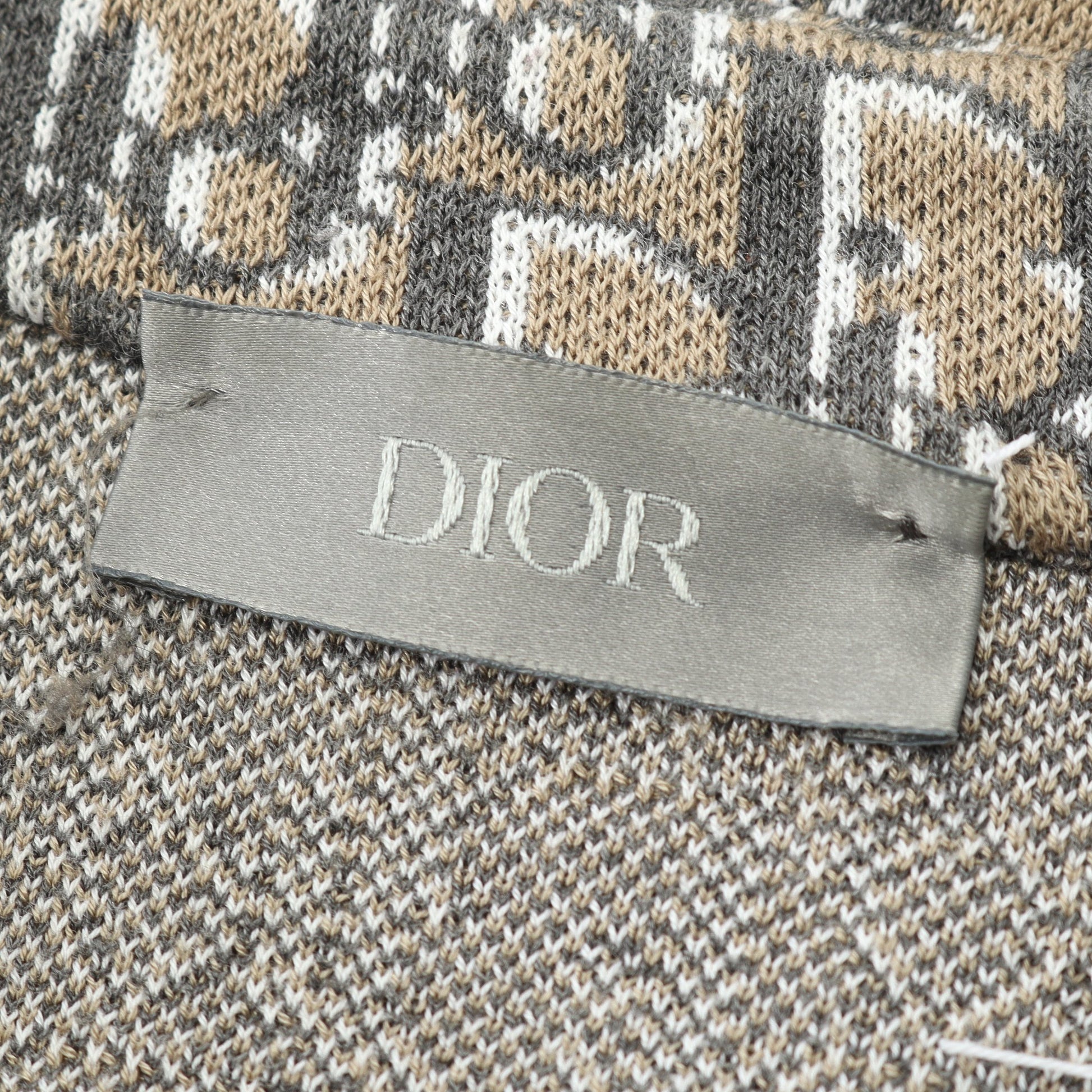 オブリーク シャツ ロゴ 総柄 コットン ベージュ クリスチャンディオール トップス Christian Dior