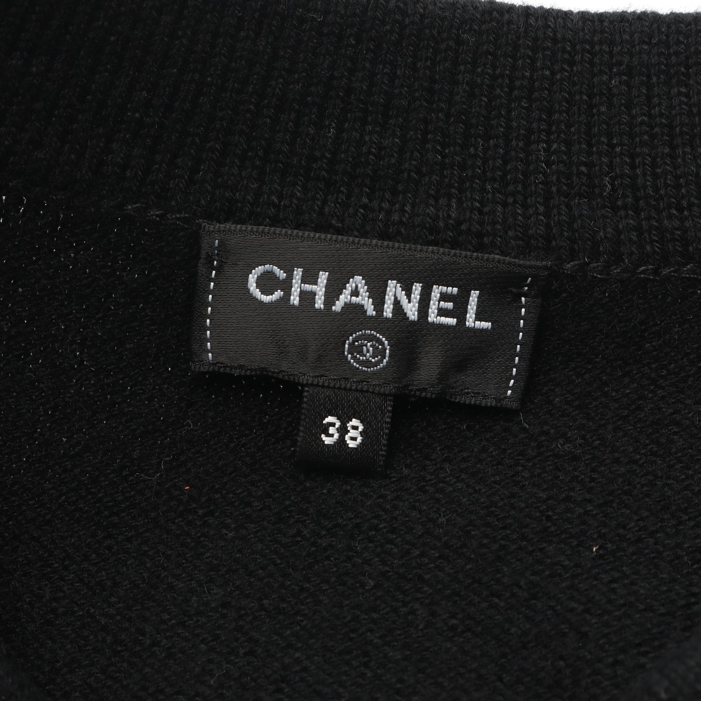 ココマークボタン カーディガン クルーネック カシミヤ ブラック シャネル トップス CHANEL