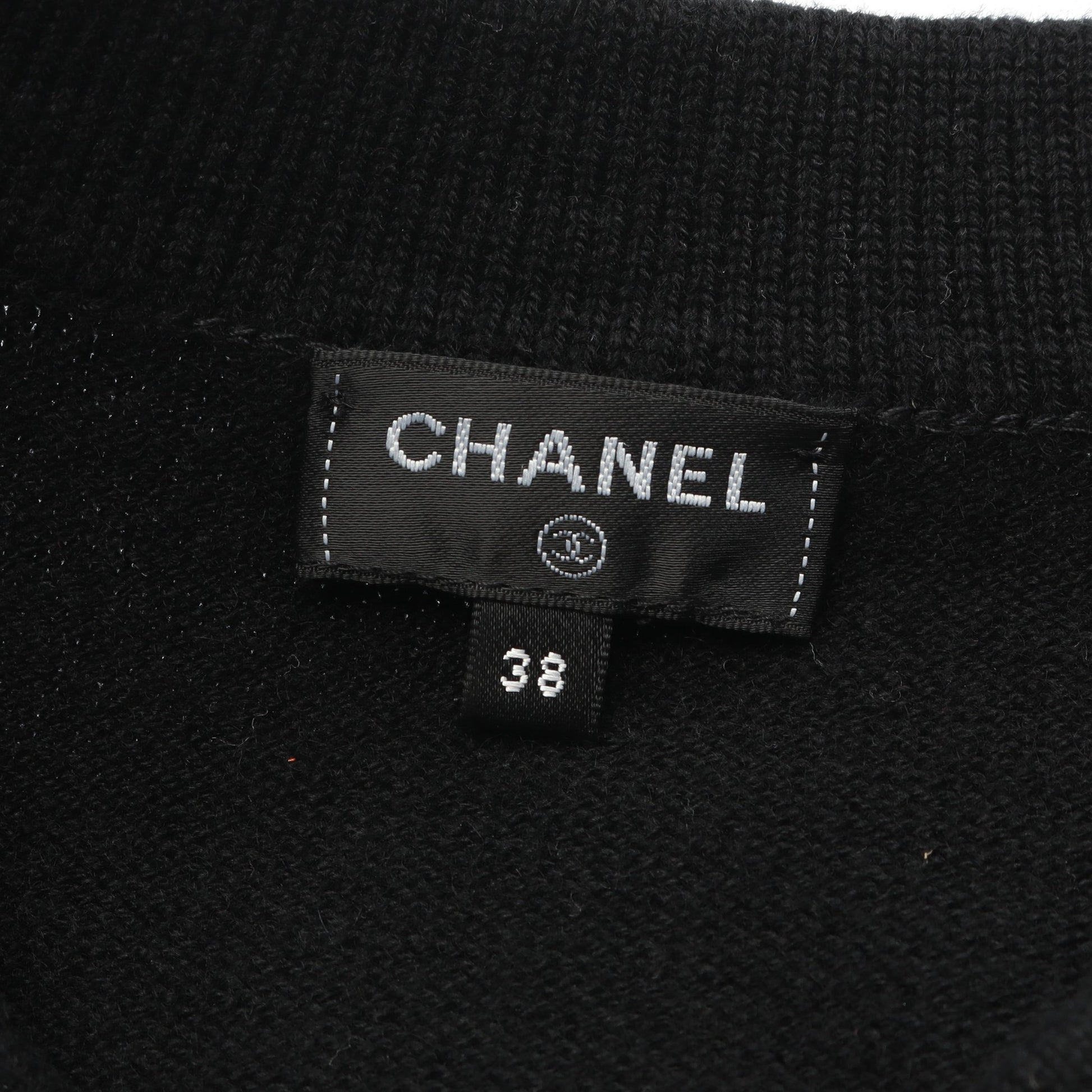 ココマークボタン カーディガン クルーネック カシミヤ ブラック シャネル トップス CHANEL