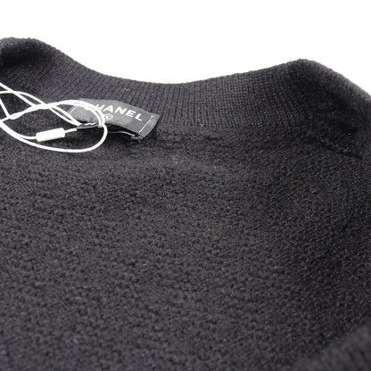 ココマークボタン カーディガン カシミヤ ブラック シャネル トップス CHANEL