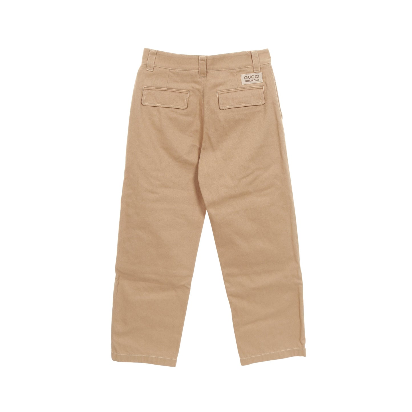 GG柄 オーガニックデニムパンツ デニムパンツ エンボス コットン ベージュ グッチ ボトムス GUCCI