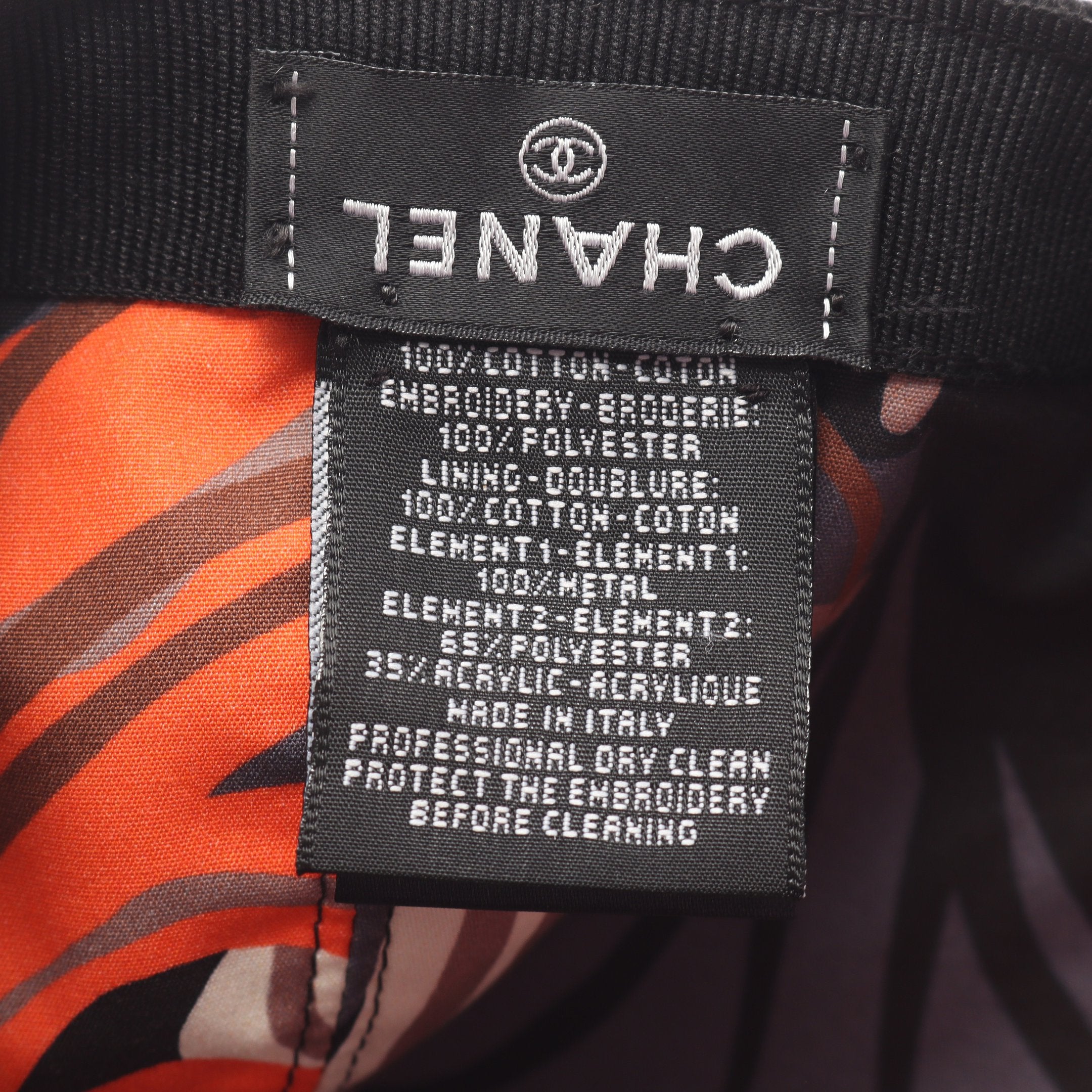 CHANEL ロゴ刺繍 ブラックキャップ Chanel Cap Hat Black #M Small Good – AMORE Vintage Tokyo