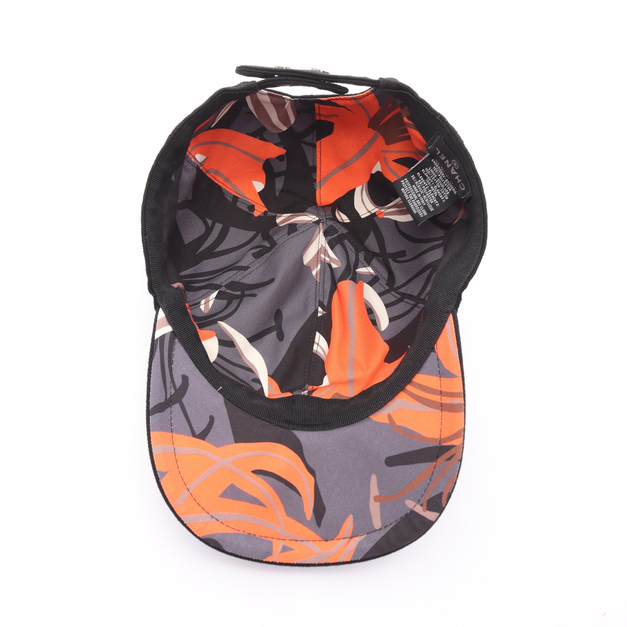 ココマーク キャップ 刺繍 コットン ブラック オレンジレッド