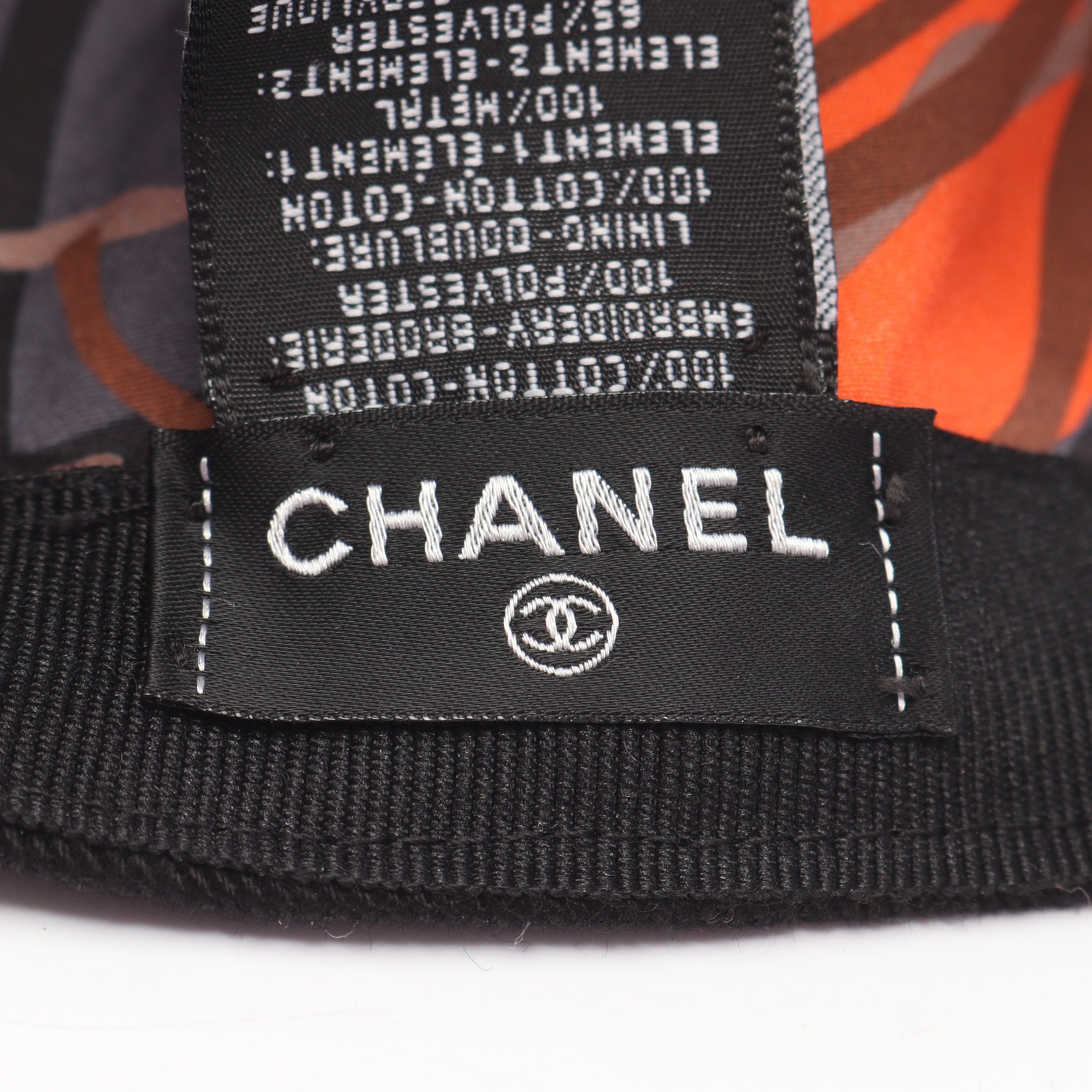 CHANEL ブラック キャップ CCロゴ刺繍 CHANEL ブラック キャップ CCロゴ刺繍 CHANEL ブラック キャップ