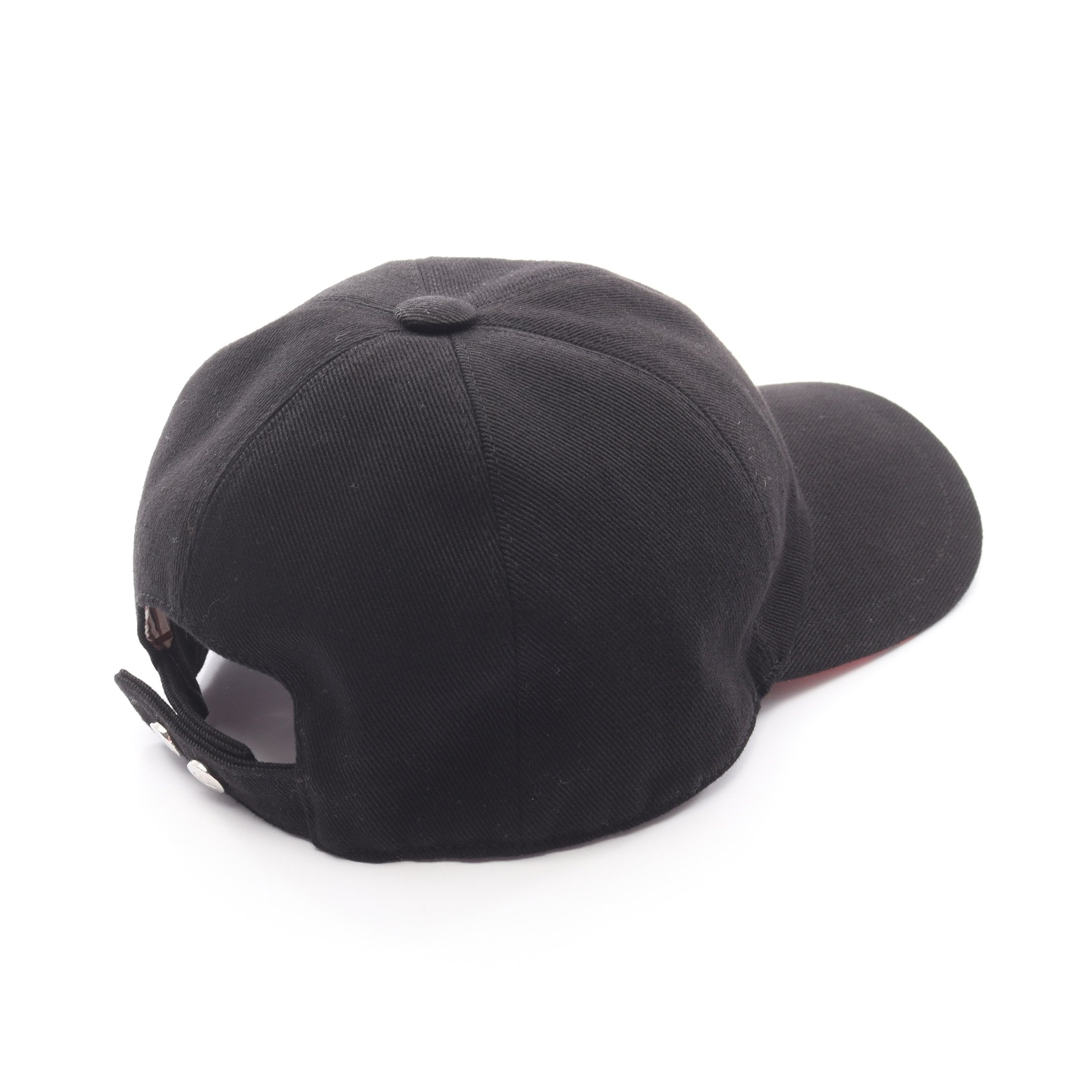 ココマーク キャップ 刺繍 コットン ブラック オレンジレッド