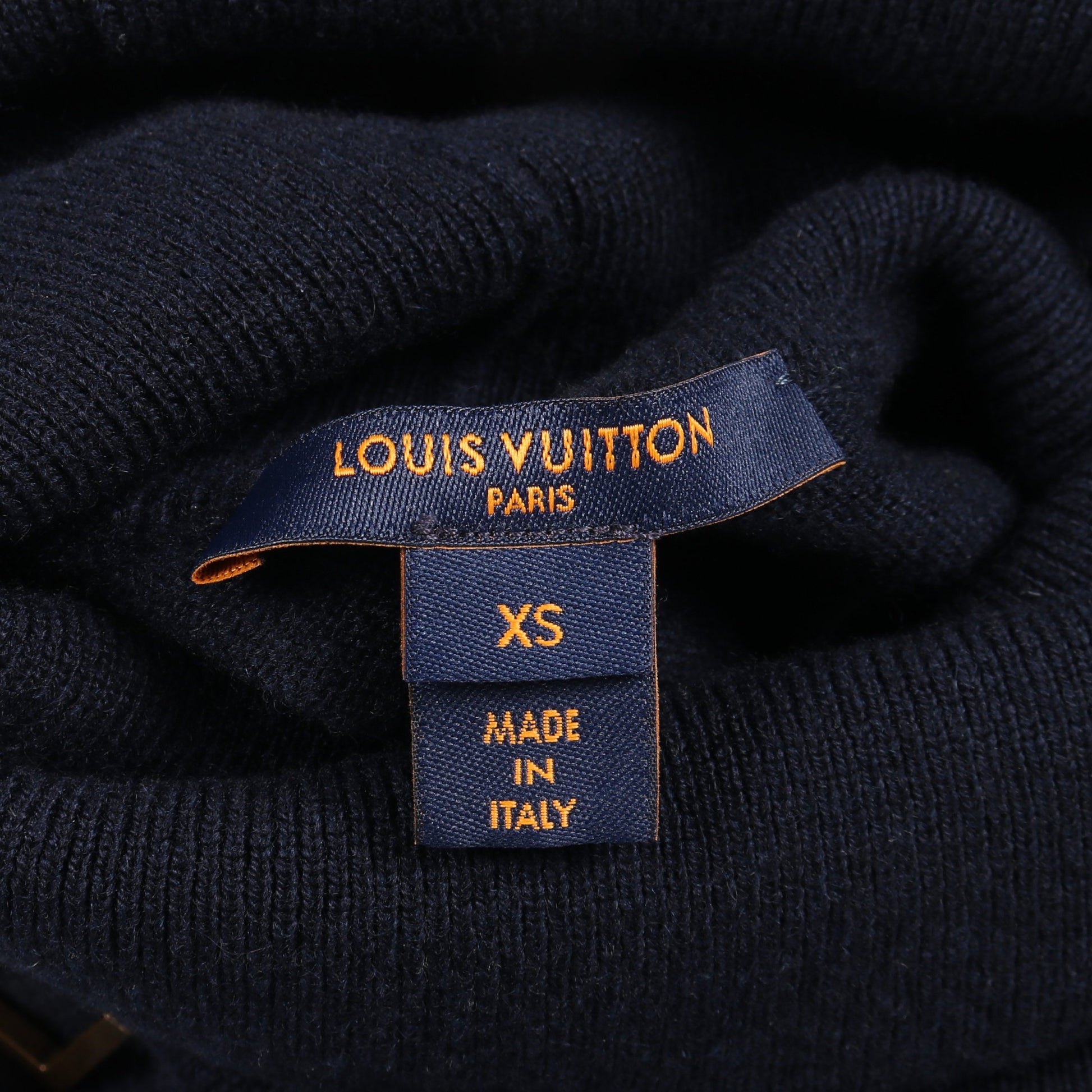 ニットワンピース タートルネック カシミヤ ナイロン ネイビー ルイヴィトン ワンピース LOUIS VUITTON