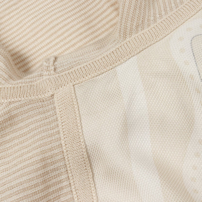 CANDY LIBRIS BANDANA ニット クルーネック 半袖 シルク ウール ベージュ エルメス トップス HERMES