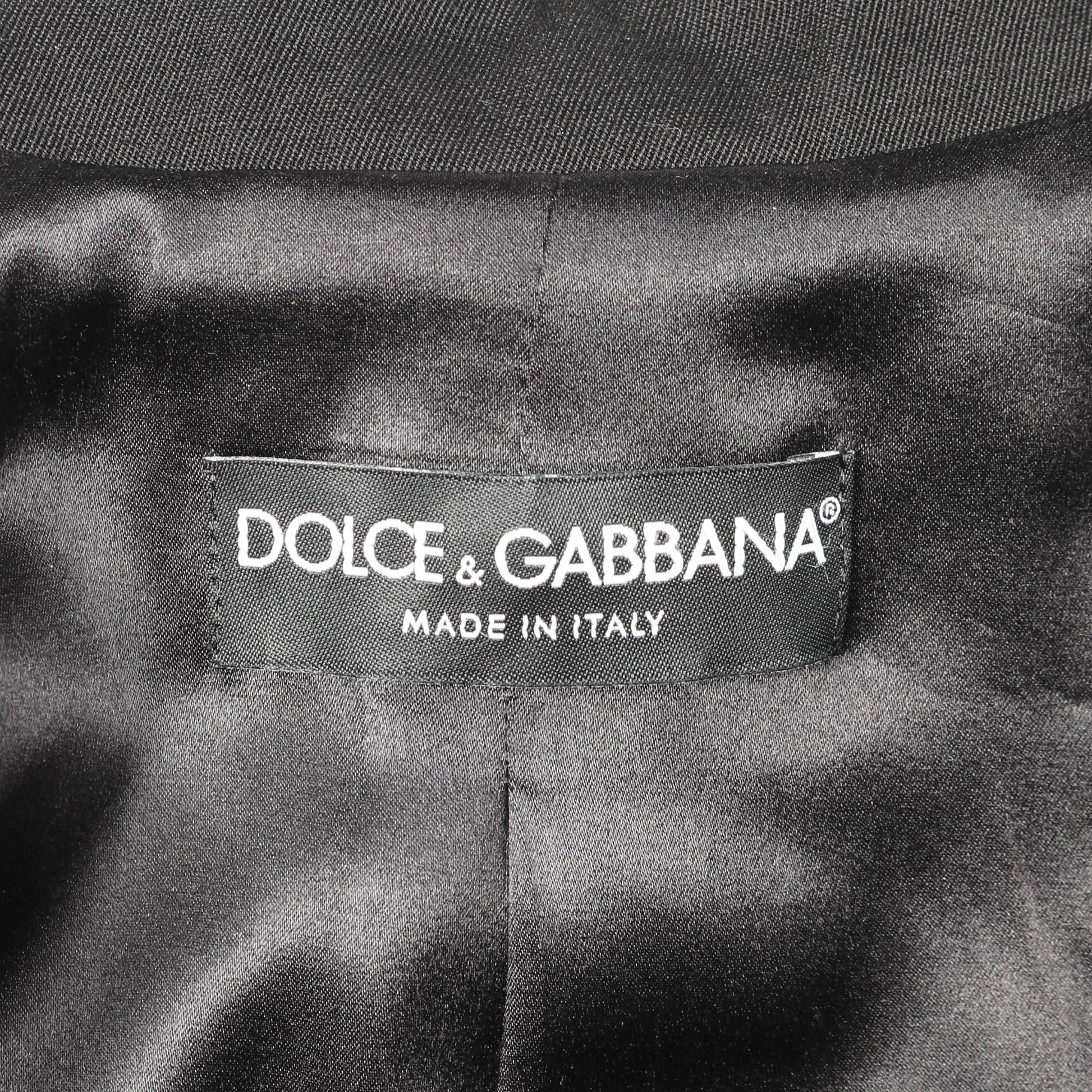 スーツ ウール シルク ブラック ドルチェアンドガッバーナ スーツ DOLCE&GABBANA