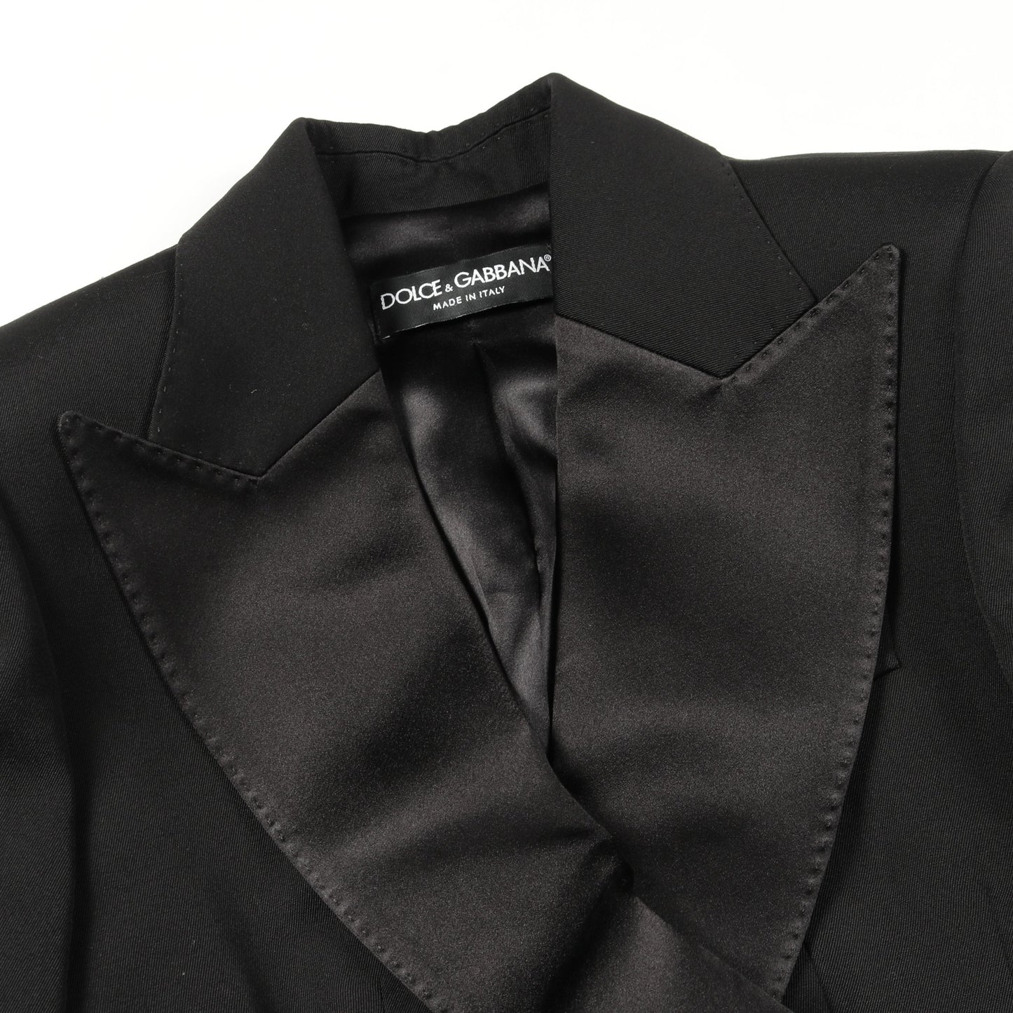 スーツ ウール シルク ブラック ドルチェアンドガッバーナ スーツ DOLCE&GABBANA