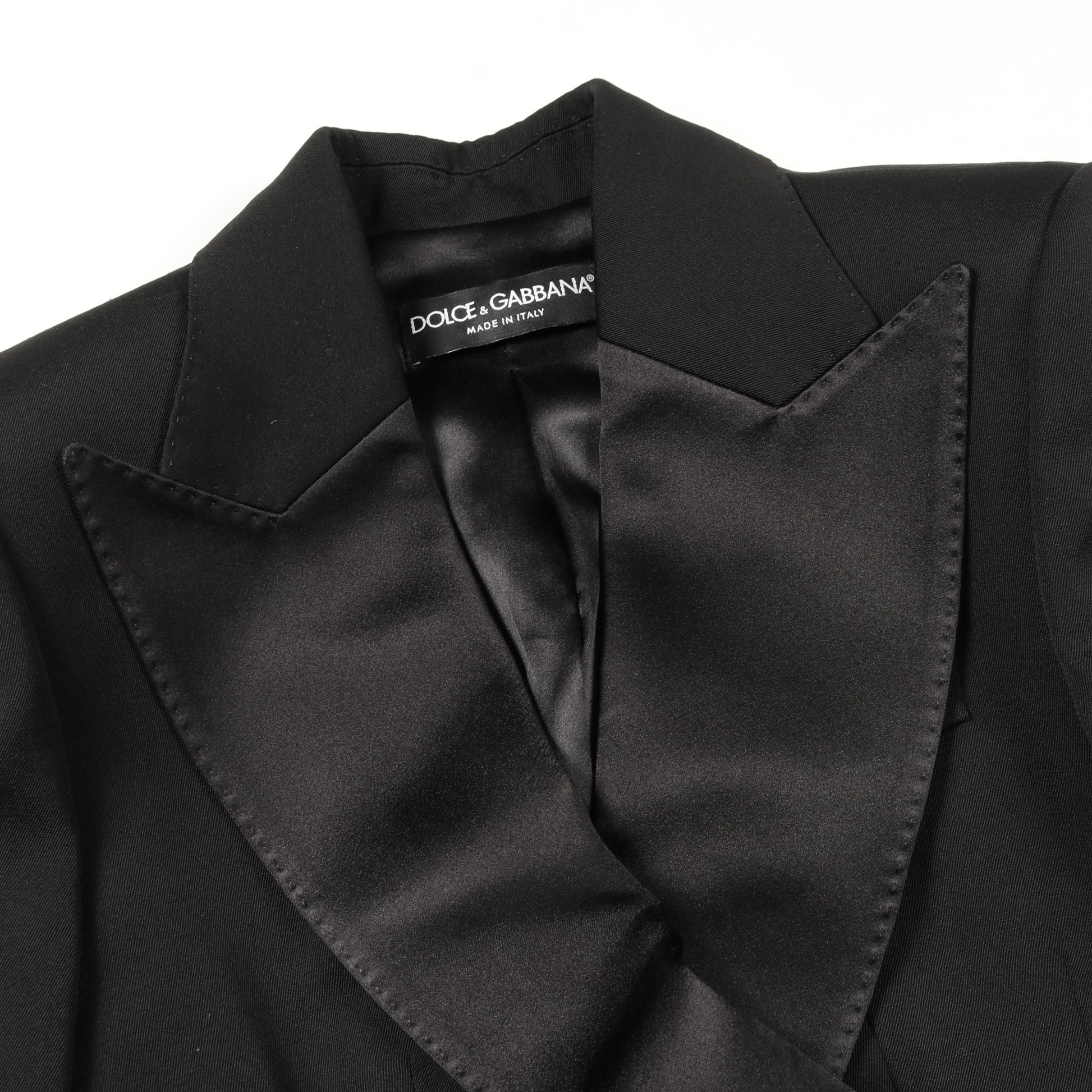 スーツ ウール シルク ブラック ドルチェアンドガッバーナ スーツ DOLCE&GABBANA