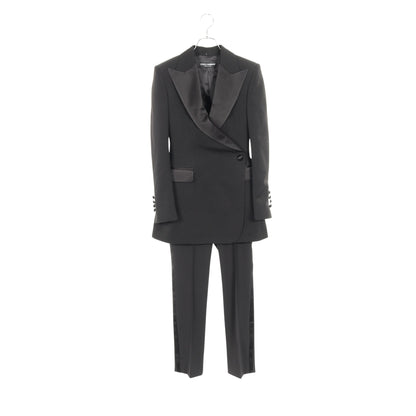 スーツ ウール シルク ブラック ドルチェアンドガッバーナ スーツ DOLCE&GABBANA