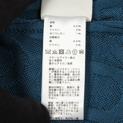 リブ ニットワンピース シルク ブルーグリーン エルメス ワンピース HERMES
