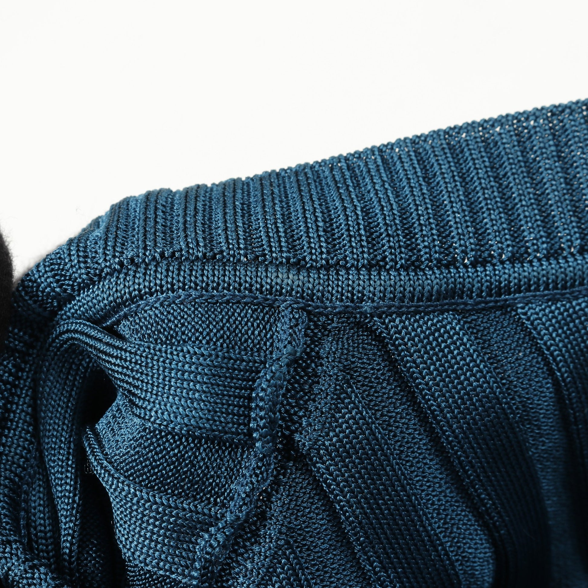 リブ ニットワンピース シルク ブルーグリーン エルメス ワンピース HERMES