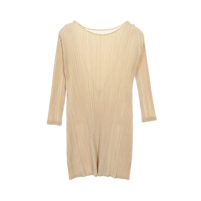プリーツ ワンピース ベージュ プリーツプリーズ ワンピース PLEATS PLEASE