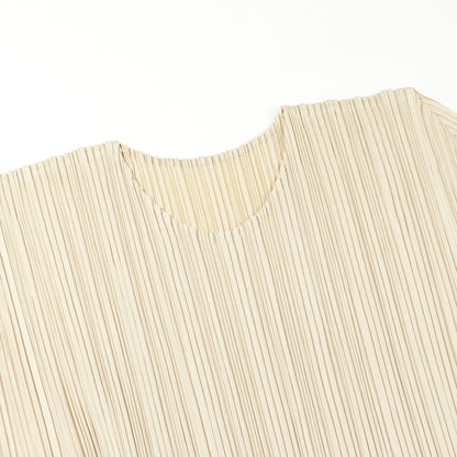 プリーツ カットソー ベージュ プリーツプリーズ トップス PLEATS PLEASE