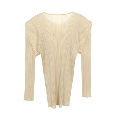 プリーツ カットソー ベージュ プリーツプリーズ トップス PLEATS PLEASE