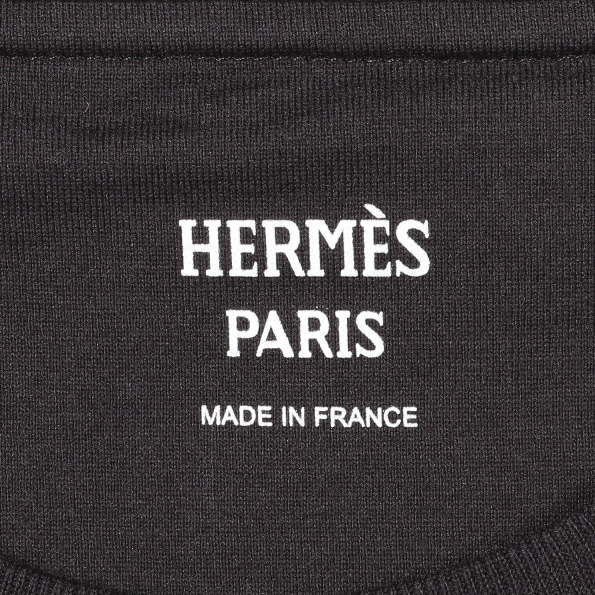 カルトゥーシュ Tシャツ ワンピース コットン ブラック マルチカラー エルメス ワンピース HERMES