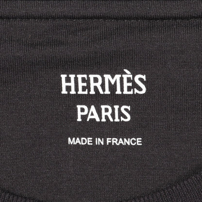 カルトゥーシュ Tシャツ ワンピース コットン ブラック マルチカラー エルメス ワンピース HERMES