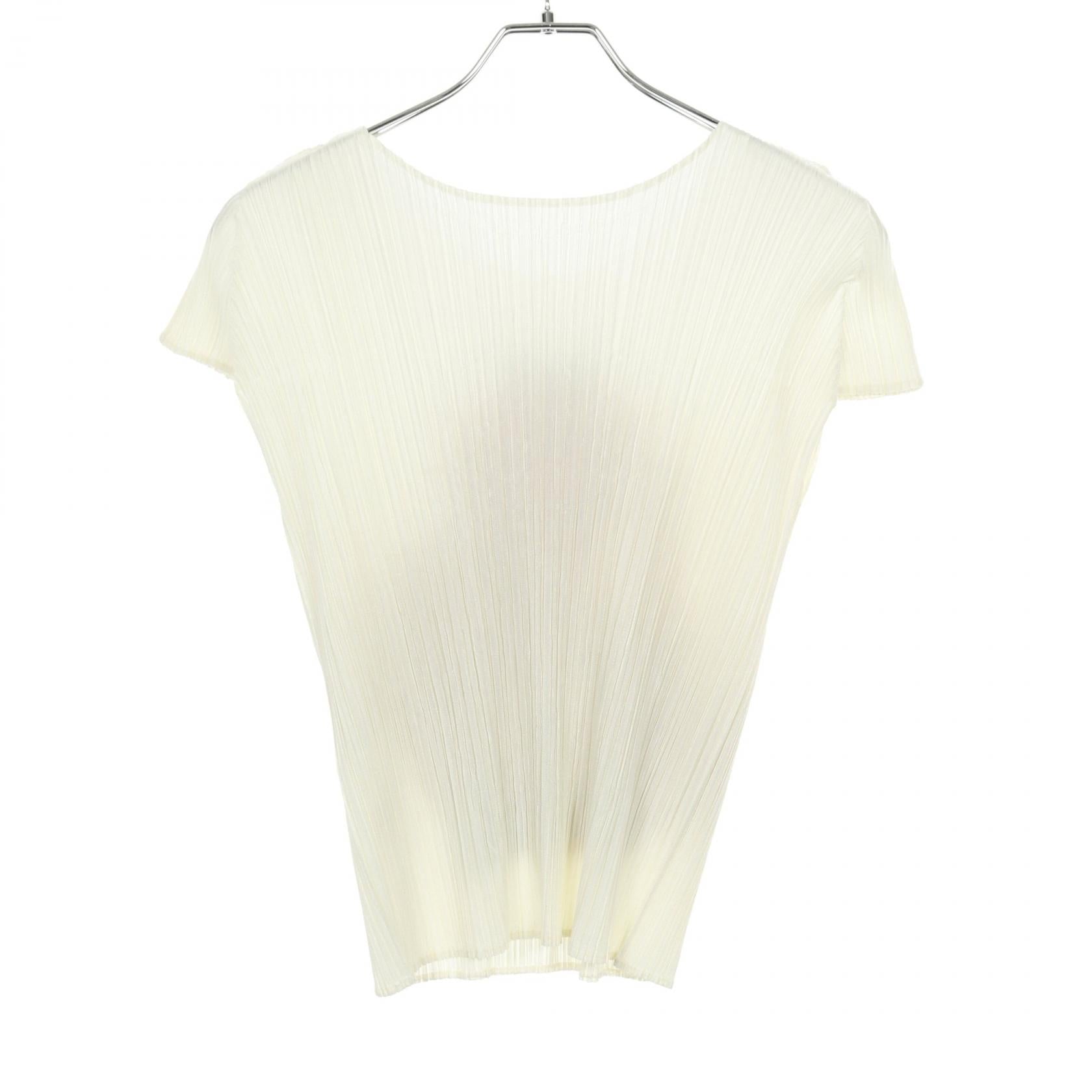 プリーツ カットソー てんとう虫 アイボリー マルチカラー プリーツプリーズ トップス PLEATS PLEASE