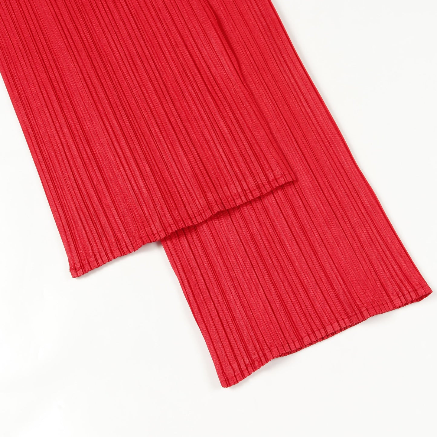 プリーツ イージーパンツ レッド プリーツプリーズ ボトムス PLEATS PLEASE
