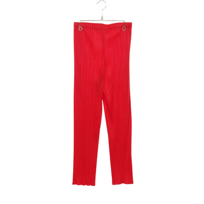 プリーツ イージーパンツ レッド プリーツプリーズ ボトムス PLEATS PLEASE