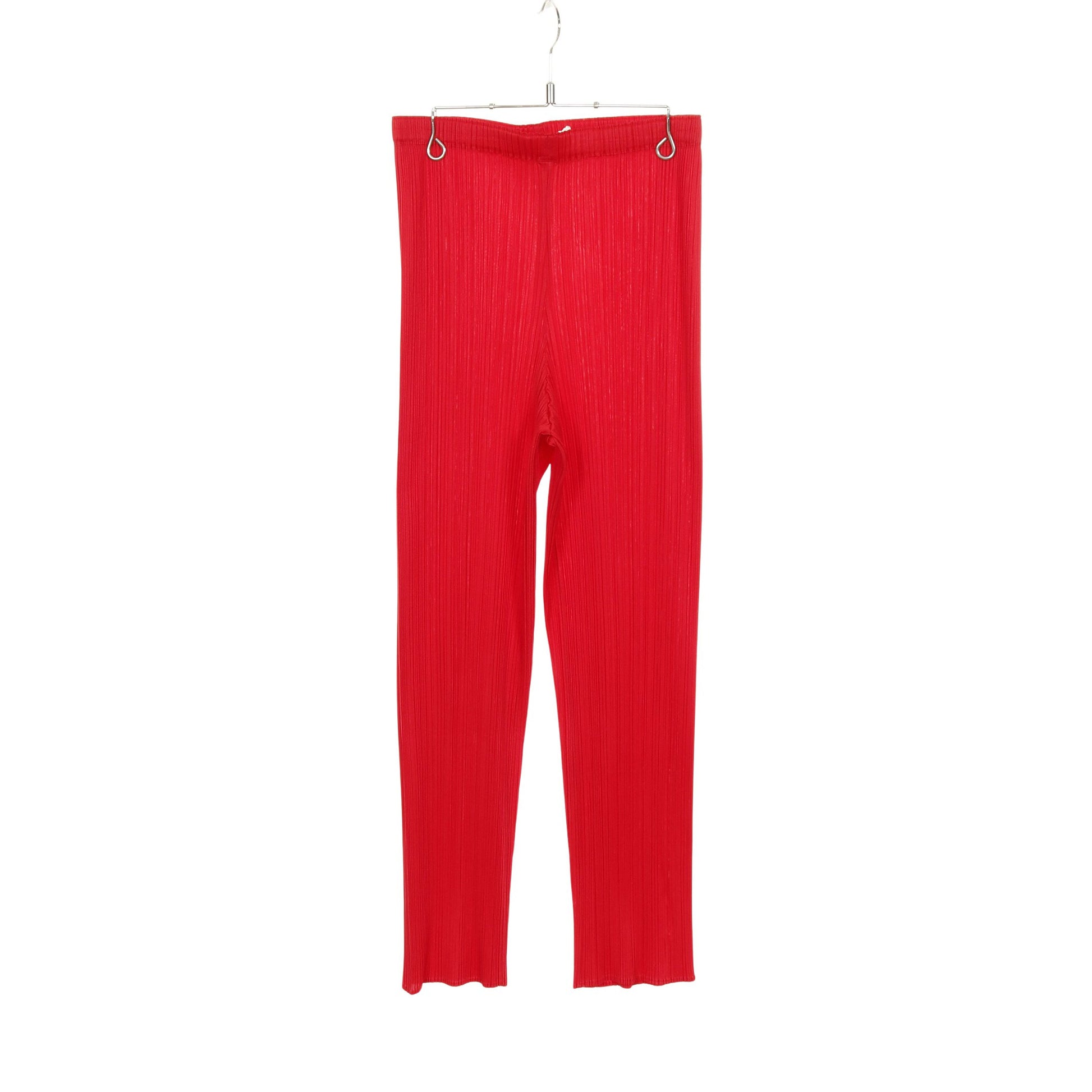 プリーツ イージーパンツ レッド プリーツプリーズ ボトムス PLEATS PLEASE