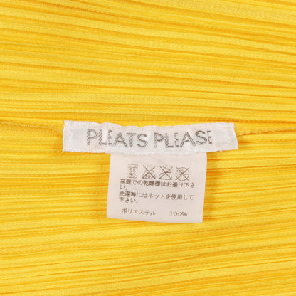 プリーツ カットソー 半袖 イエロー プリーツプリーズ トップス PLEATS PLEASE