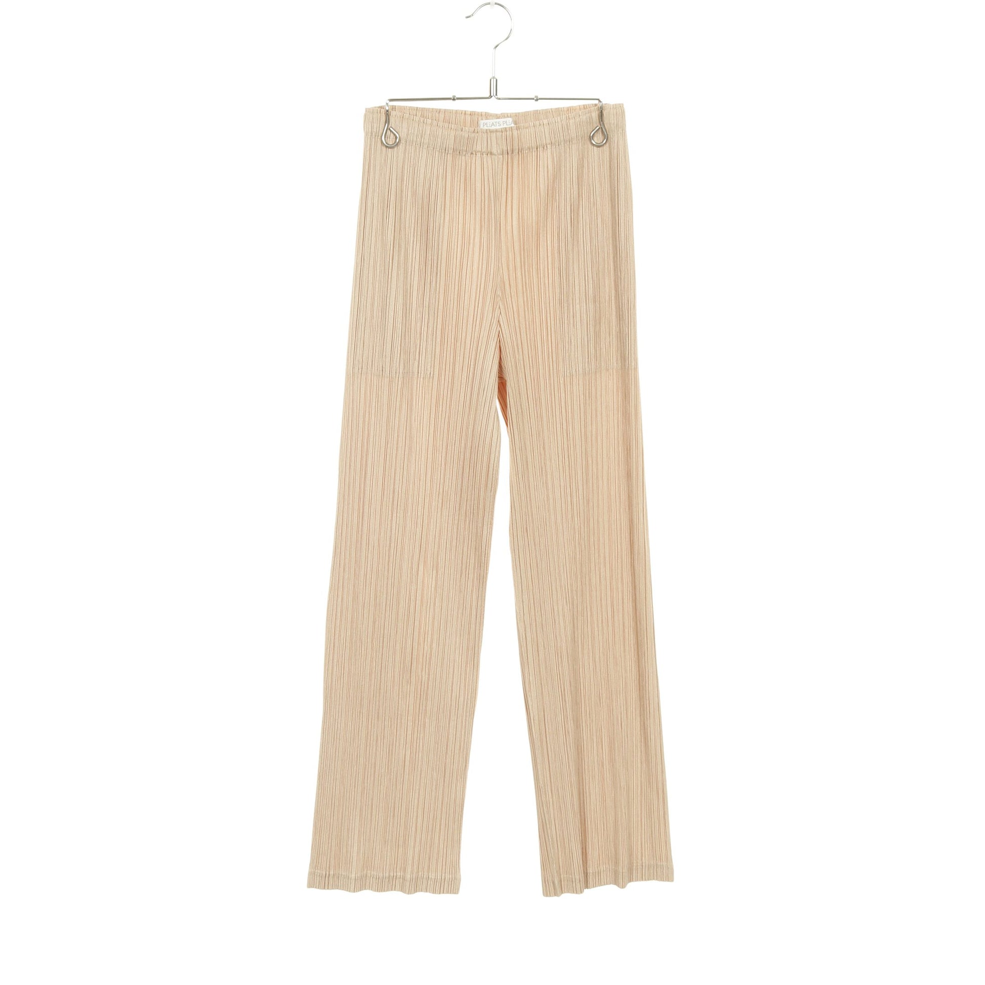 プリーツ イージーパンツ ベージュ プリーツプリーズ ボトムス PLEATS PLEASE