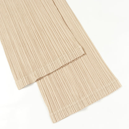プリーツ イージーパンツ ベージュ プリーツプリーズ ボトムス PLEATS PLEASE