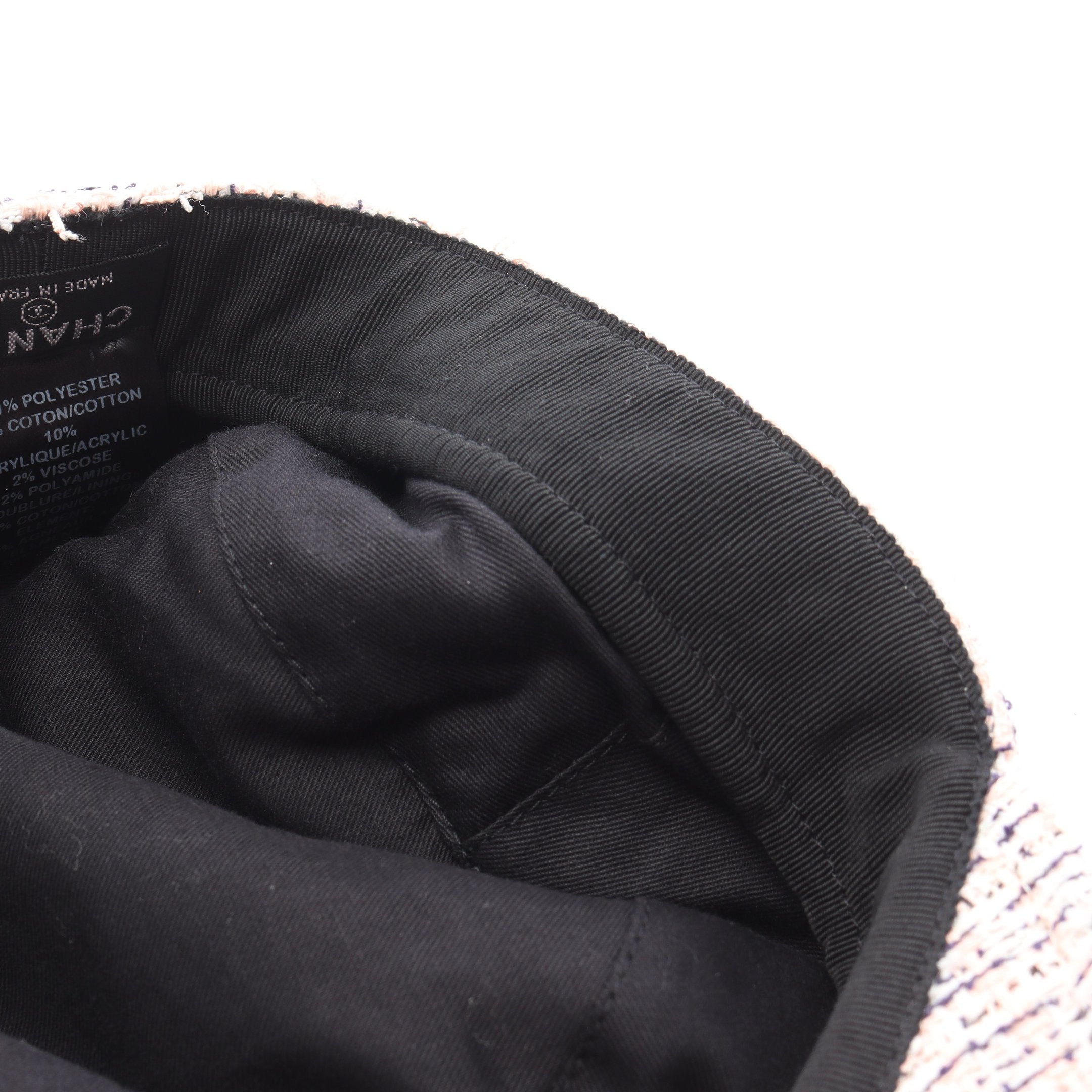 ココマーク ツイード キャスケット 帽子 コットン ライトピンク