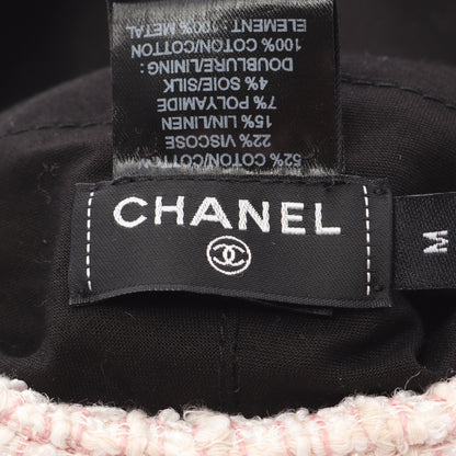 ココマーク ツイード キャスケット 帽子 コットン ライトピンク シャネル 財布・小物 CHANEL