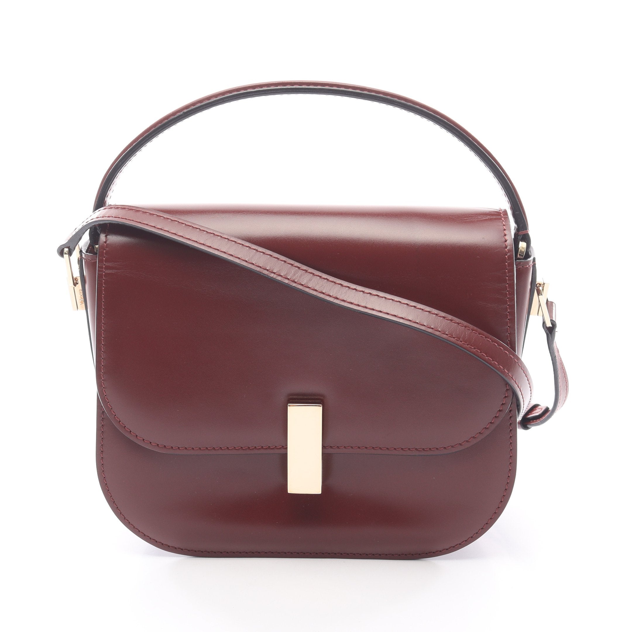 イジィデ クロスボディ ジュエル ハンドバッグ レザー ボルドー 2WAY