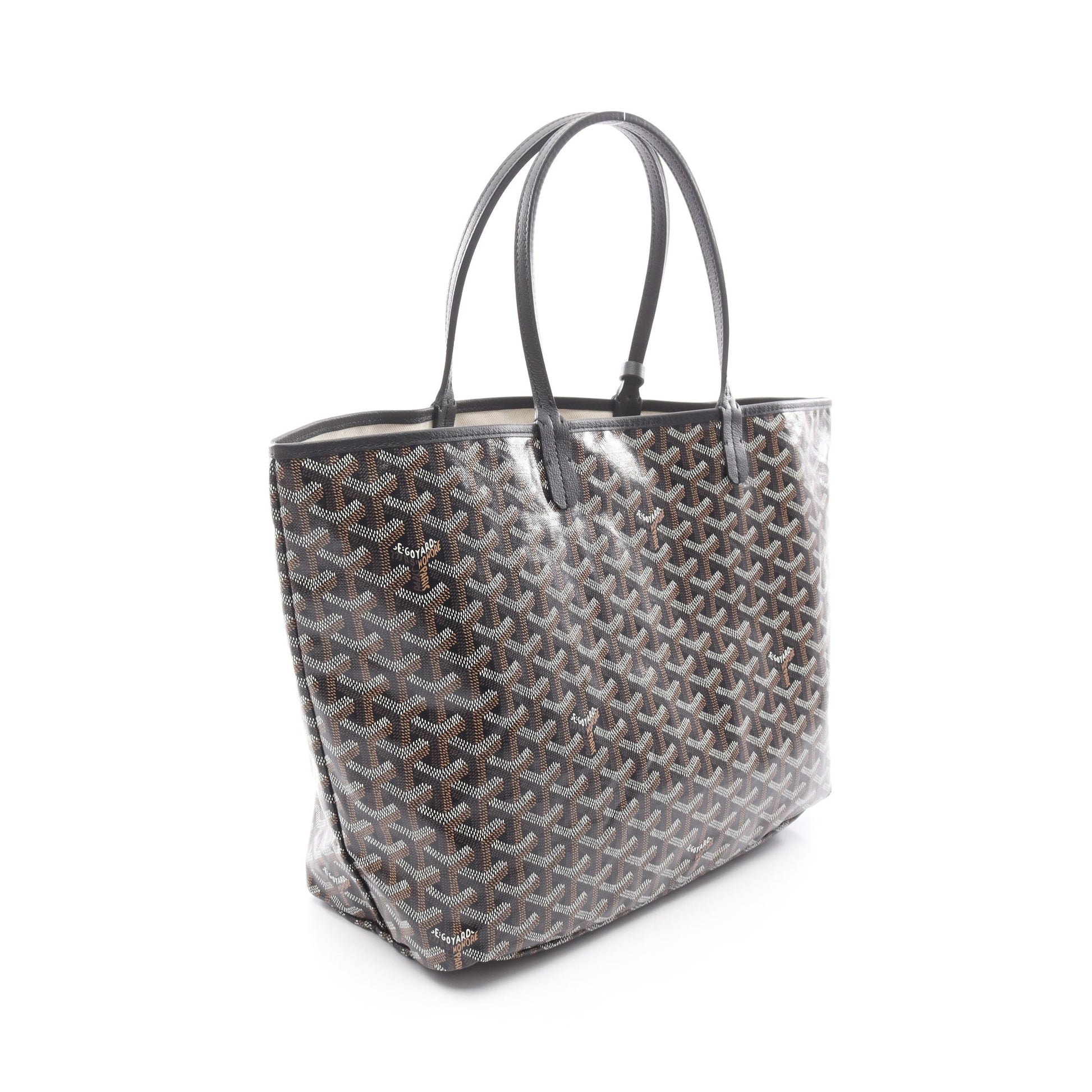 サンルイPM ハンドバッグ トートバッグ コーティングキャンバス レザー ブラック マルチカラー ゴヤール バッグ GOYARD