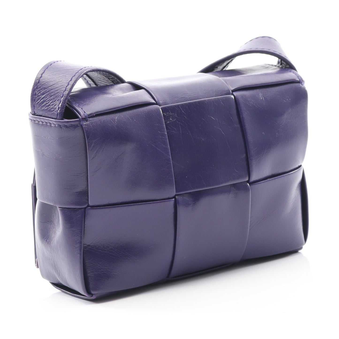 CANDY キャンディ カセット ミニ バッグ ショルダーバッグ レザー パープル ボッテガヴェネタ バッグ BOTTEGA VENETA