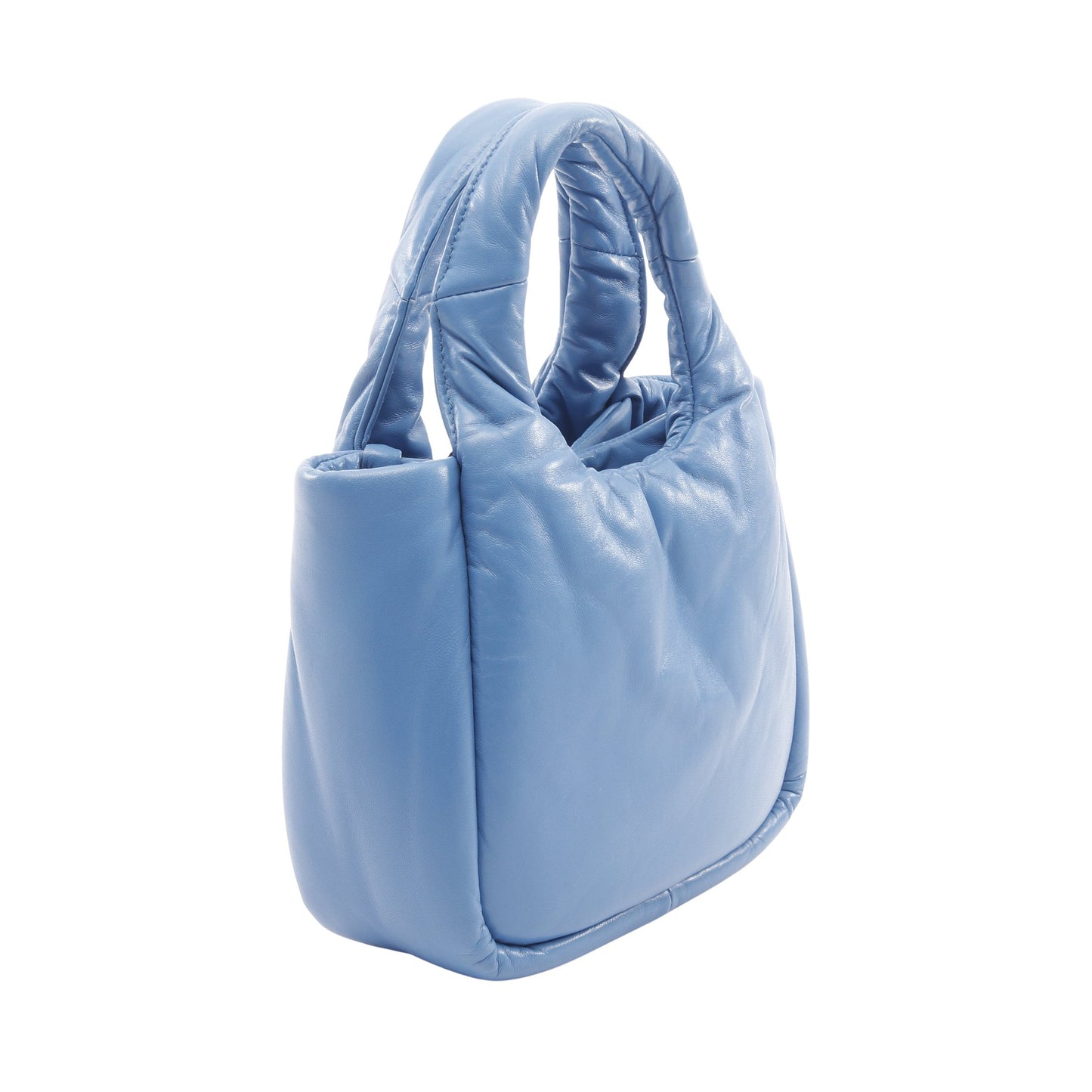 パデッド ハンドバッグ レザー ライトブルー 2WAY プラダ バッグ PRADA