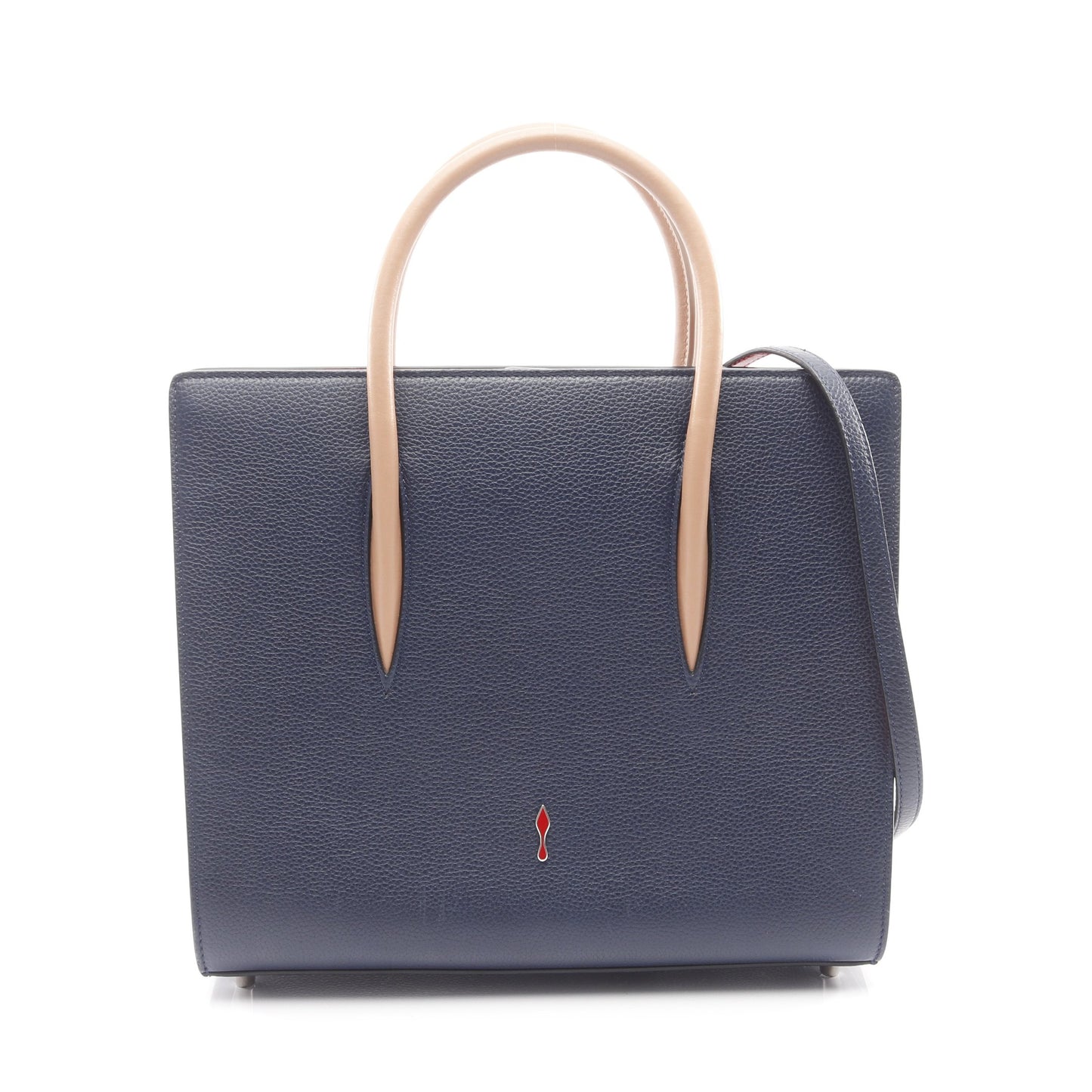 PALOMA パロマ ハンドバッグ トートバッグ レザー エナメルレザー ダークネイビー ベージュ グレーグリーン スパイクスタッズ 2WAY クリスチャンルブタン バッグ Christian Louboutin