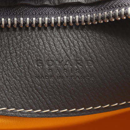 ヒロンデル ショルダーバッグ コーティングキャンバス レザー グレー ホワイト ゴヤール バッグ GOYARD