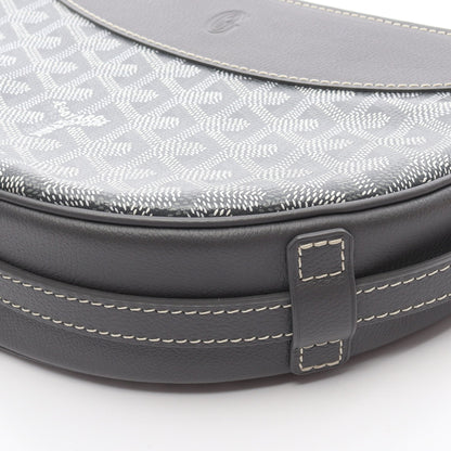 ヒロンデル ショルダーバッグ コーティングキャンバス レザー グレー ホワイト ゴヤール バッグ GOYARD