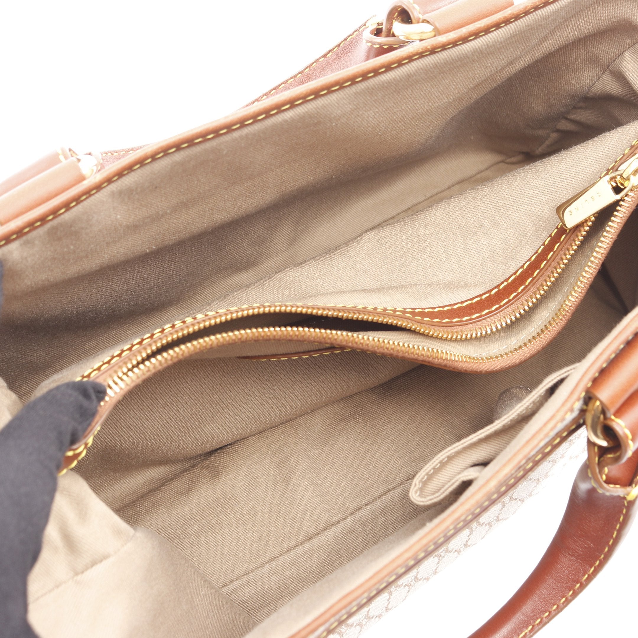 ブギーバッグ マカダム ハンドバッグ キャンバス レザー グレー