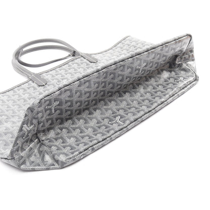 サンルイPM ハンドバッグ トートバッグ コーティングキャンバス レザー グレー ホワイト ゴヤール バッグ GOYARD