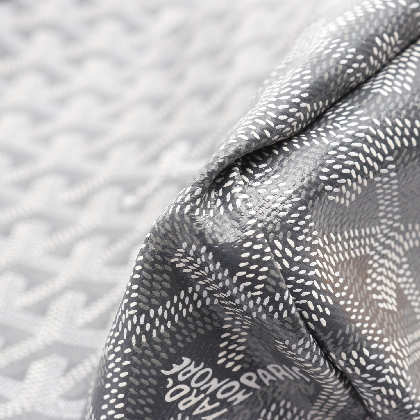 サンルイPM ハンドバッグ トートバッグ コーティングキャンバス レザー グレー ホワイト ゴヤール バッグ GOYARD