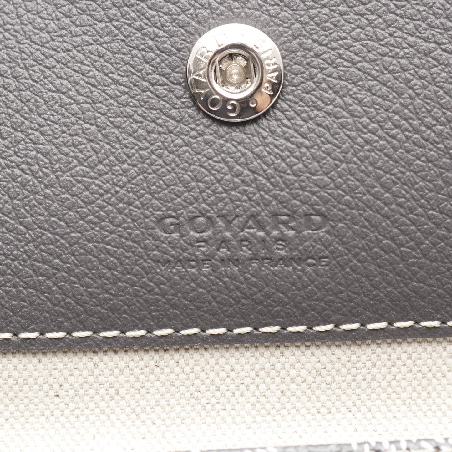サンルイPM ハンドバッグ トートバッグ コーティングキャンバス レザー グレー ホワイト ゴヤール バッグ GOYARD