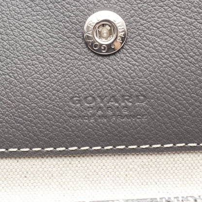 サンルイPM ハンドバッグ トートバッグ コーティングキャンバス レザー グレー ホワイト ゴヤール バッグ GOYARD