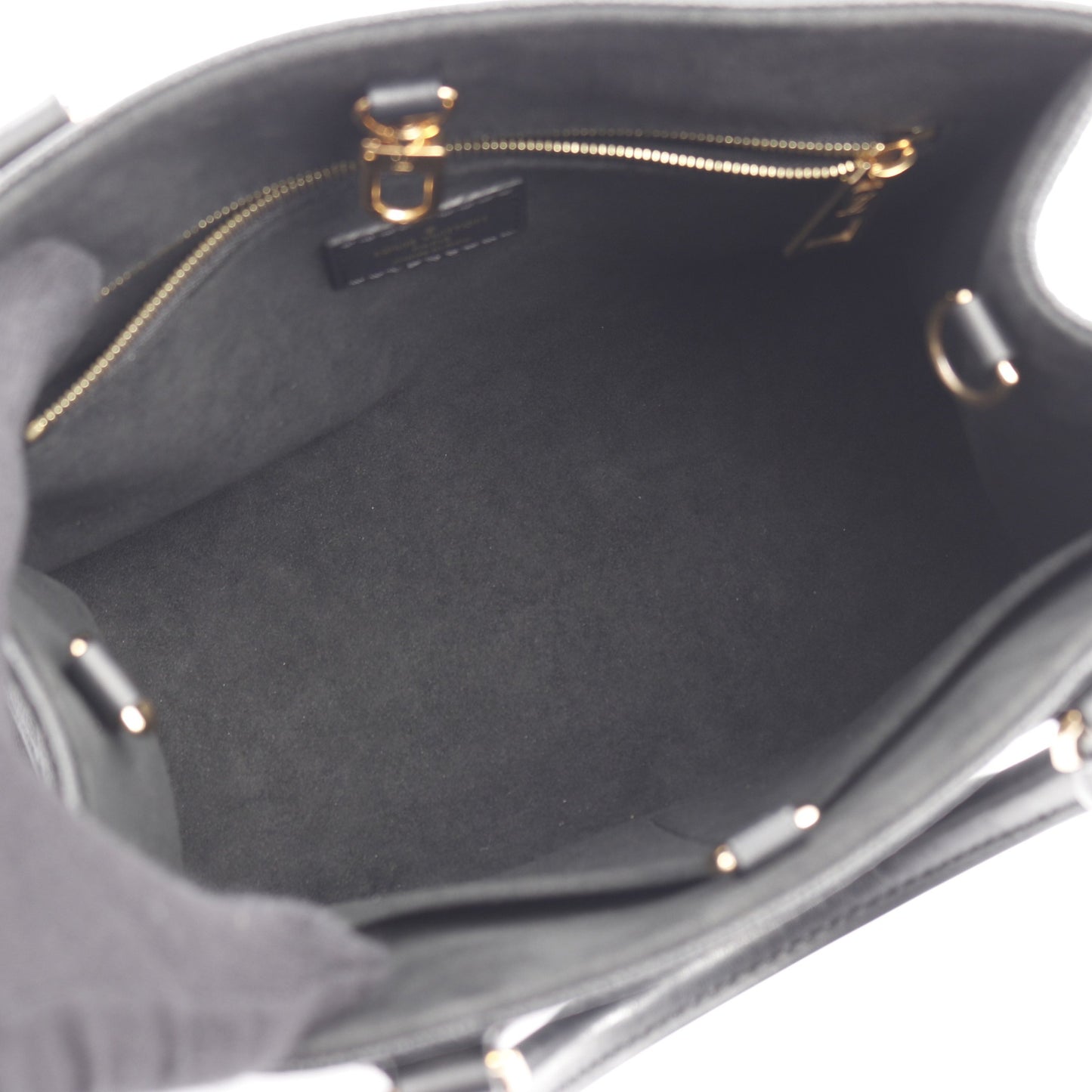 オンザゴーPM モノグラムアンプラント ノワール ハンドバッグ レザー ブラック 2WAY ルイヴィトン バッグ LOUIS VUITTON