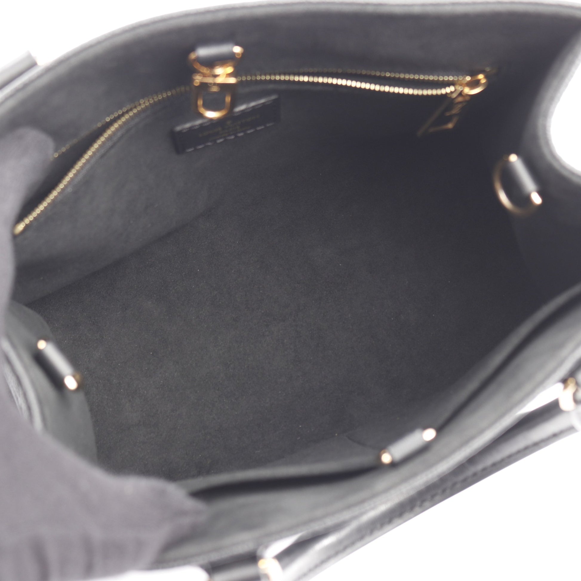 オンザゴーPM モノグラムアンプラント ノワール ハンドバッグ レザー ブラック 2WAY ルイヴィトン バッグ LOUIS VUITTON