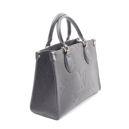 オンザゴーPM モノグラムアンプラント ノワール ハンドバッグ レザー ブラック 2WAY ルイヴィトン バッグ LOUIS VUITTON