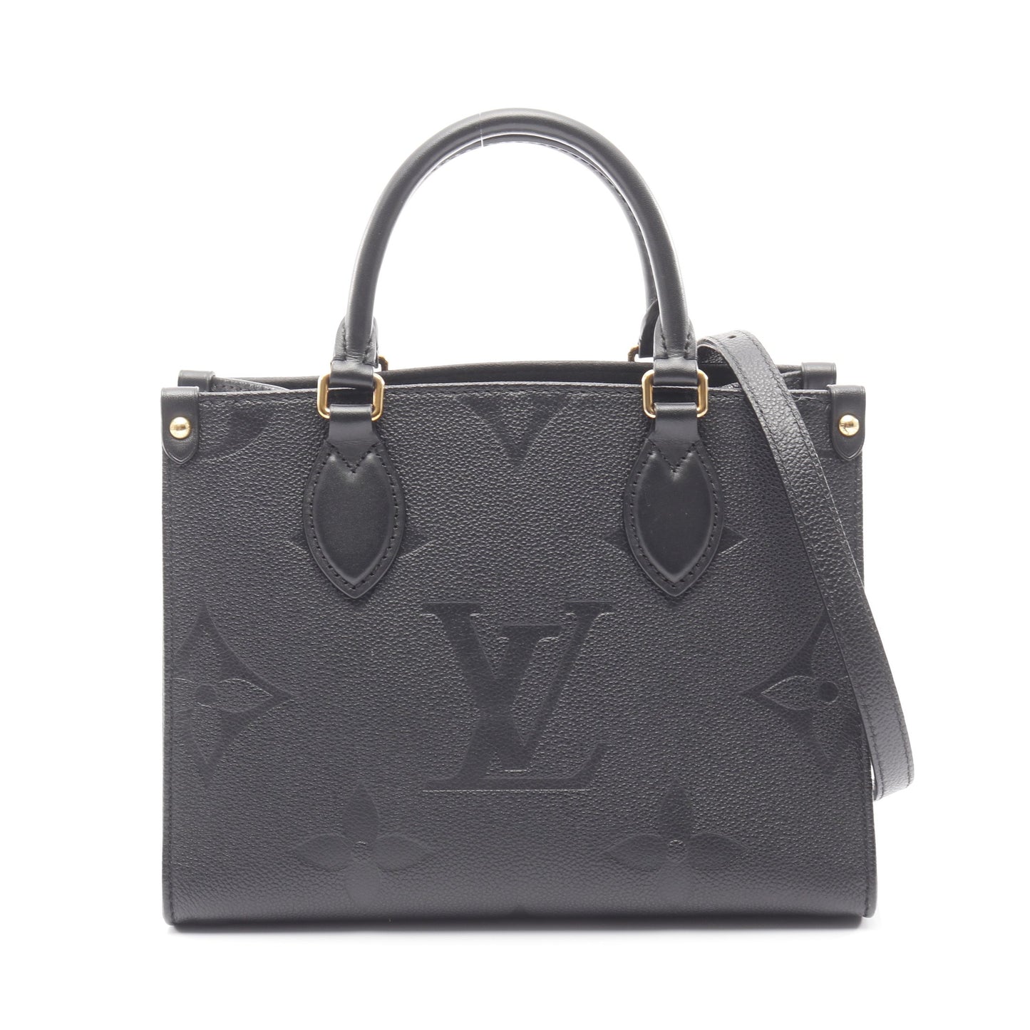 オンザゴーPM モノグラムアンプラント ノワール ハンドバッグ レザー ブラック 2WAY ルイヴィトン バッグ LOUIS VUITTON