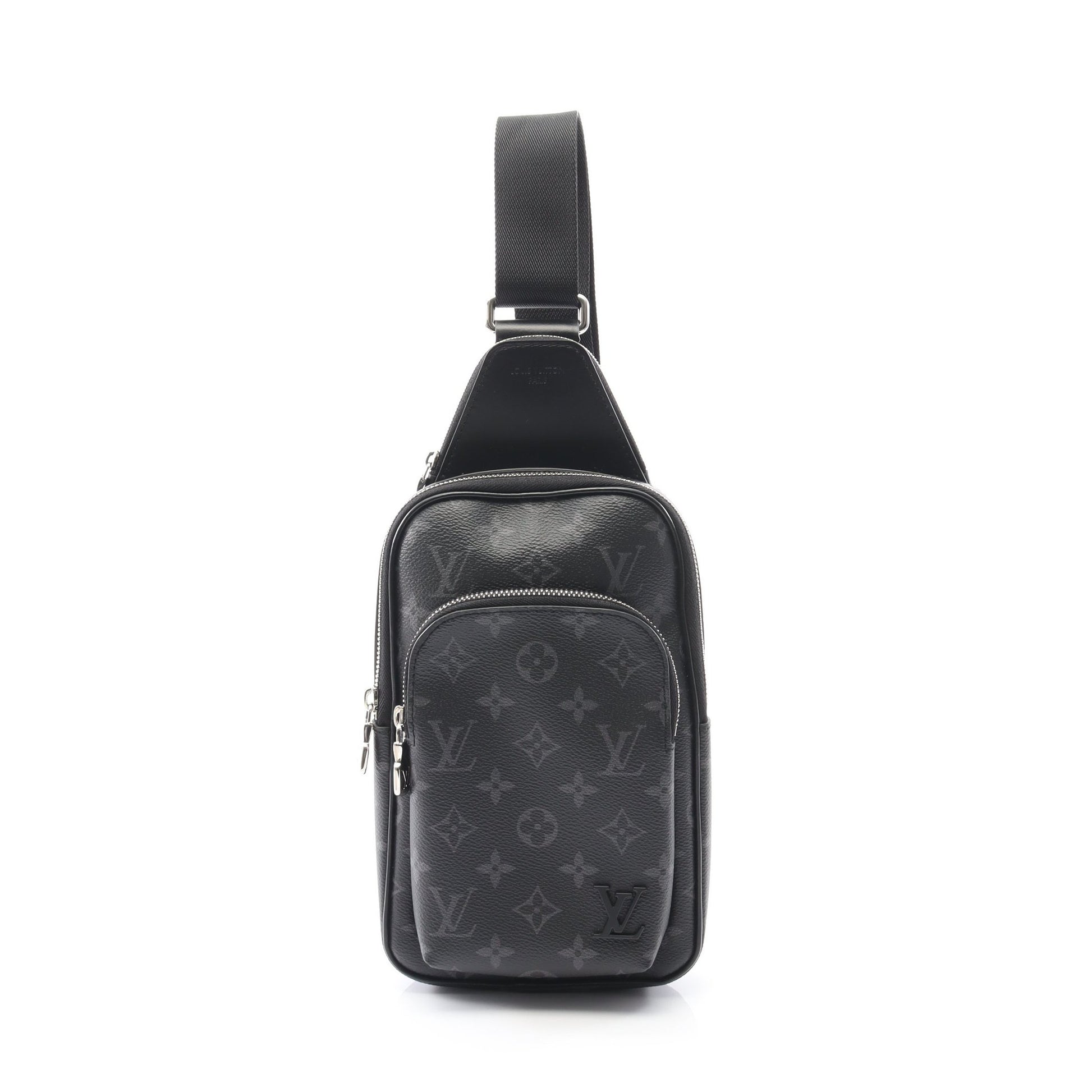 アヴェニュー スリングバッグ モノグラムエクリプス ボディバッグ PVC レザー ブラック ルイヴィトン バッグ LOUIS VUITTON